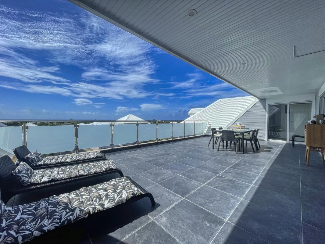 33.Location villa piscine vue mer St François Guadeloupe_Terrasse Etage